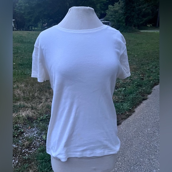 SONOMA WHITE SHORT SLEEVE CLASSIC TOP WOMENS XL - Picture 1 of 6